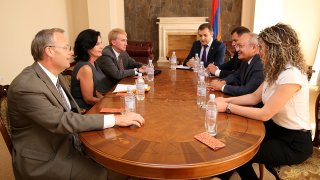 The Chairman of RA Investigative Committee received the delegation headed by the Legal Attaché at the U.S. Embassy in Georgia Kathleen Canning