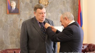 ՀՀ ՔԿ նախագահի հրամանով ԵԱՀԿ երևանյան գրասենյակի ղեկավար Անդրեյ Սորոկինը պարգևատրվել է «Համագործակցության մեդալ»-ով (լուսանկարներ)