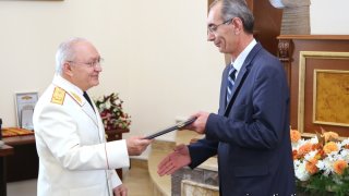 Торжественное заседание, посвященное Дню служащего Следственного комитета РА(фотографии)