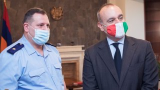 ՀՀ քննչական կոմիտեի նախագահն ընդունել է ՀՀ-ում Իտալիայի արտակարգ և լիազոր դեսպանին (լուսանկարներ)