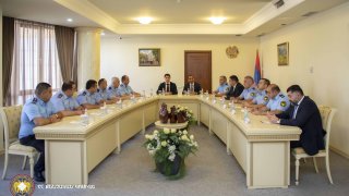 Chairman of Investigative Committee A. Kyaramyan Received Delegation of Investigative Committee of Artsakh (photos)
