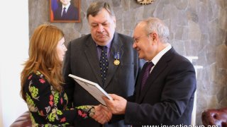 Приказом председателя  Следственного комитета РА руководитель ереванского офиса ОБСЕ Андрей Сорокин награжден медалью “За сотрудничество” (фото)
