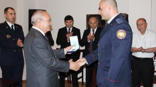 Aghvan Hovsepyan today took part in opening ceremony of new administrative building of Masis Investigative Division