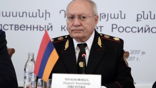 Delegations headed by Chairmen of Investigative Committees of Russia and Belarus visited Memorial of Tsitsernakaberd (Photos)