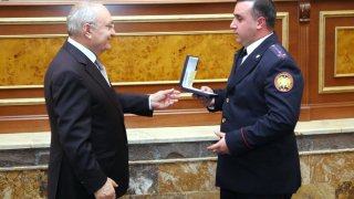 Persons related to murder of two residents of Hrazdan identified; investigators and policemen awarded for work carried out for crime disclosure (Photos)
