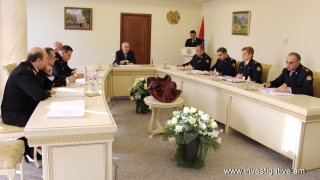 ՀՀ քննչական կոմիտեի կոլեգիայի նիստում քննարկվել են նախաքննության կազմակերպման արդյունավետությունը բարձրացնելուն վերաբերող հարցեր (Լուսանկարներ)