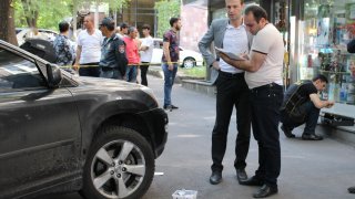 Criminal case initiated on assault against «Komitas» branch of “HSBC Bank Armenia” CJSC (Photos)