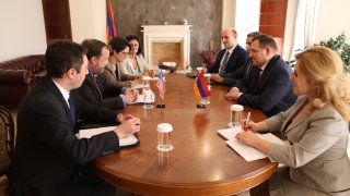 RA IC Chairman Hayk Grigoryan received U.S. Ambassador Extraordinary and Plenipotentiary to Armenia Richard Mills (Photos)