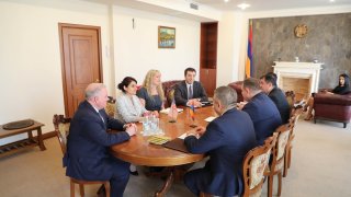 Chairman of RA Investigative Committee Receive , INL Program Officer, Team Leader of Europe, Eurasia, Central Asia of the INL Bureau from Washington Ms. Judith Campbell (photos)