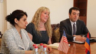 Chairman of RA Investigative Committee Receive , INL Program Officer, Team Leader of Europe, Eurasia, Central Asia of the INL Bureau from Washington Ms. Judith Campbell (photos)