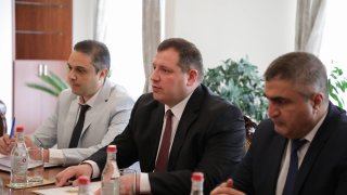 Председатель Следственного комитета Гайк Григорян принял эксперта ОБСЕ по киберпреступлениям Мариана Стоилковски (фото)