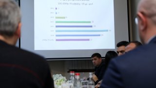 Աշխատանքային քննարկում՝ Երևանում գործող խոշոր առևտրի կենտրոններում գործունեություն ծավալող ընկերություններից կատարված գողությունների դեպքերի քննությունն  առավել արդյունավետ կազմակերպելու և կանխելու վերաբերյալ (լուսանկարներ)
