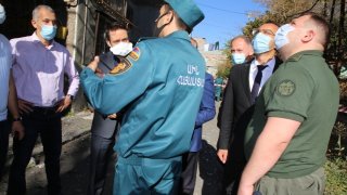 Collapse in Multi-Apartment Building Situated in Qanaqer-Zeytun Administrative District of Yerevan; under Leadership of Chairman of RA Investigative Committee Investigatory Actions Conducted