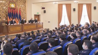 Քննչական կոմիտեի նախագահ Հայկ Գրիգորյանն  անձնակազմին է ներկայացրել նորանշանակ տեղակալ Արգիշտի Քյարամյանին  (լուսանկարներ)