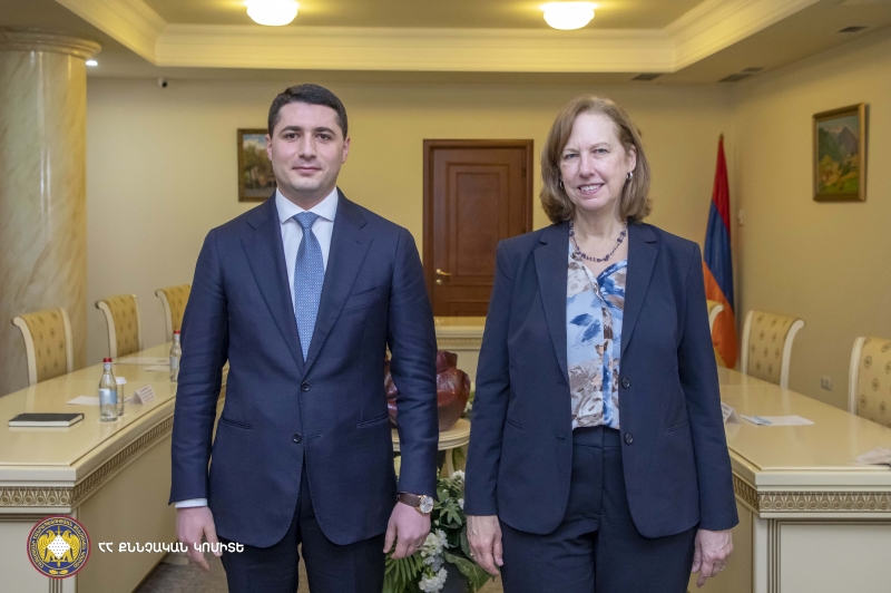 The Chairman of the RA Investigative Committee Argishti Kyaramyan has received the Newly Appointed U.S. Ambassador to the RA Kristina Kvien (photos)