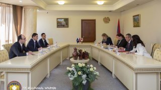 Քննչական կոմիտեի նախագահն ընդունել է Հայաստանում Կարմիր խաչի միջազգային կոմիտեի պատվիրակության ղեկավարին (լուսանկարներ)
