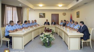 Chairman of Investigative Committee A. Kyaramyan Received Delegation of Investigative Committee of Artsakh (photos)