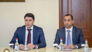 Chairman of Investigative Committee A. Kyaramyan Received Delegation of Investigative Committee of Artsakh (photos)