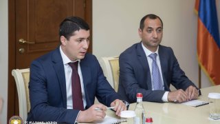Председатель Следственного комитета А.Кярамян принял делегацию Следственного комитета Арцаха (фото)
